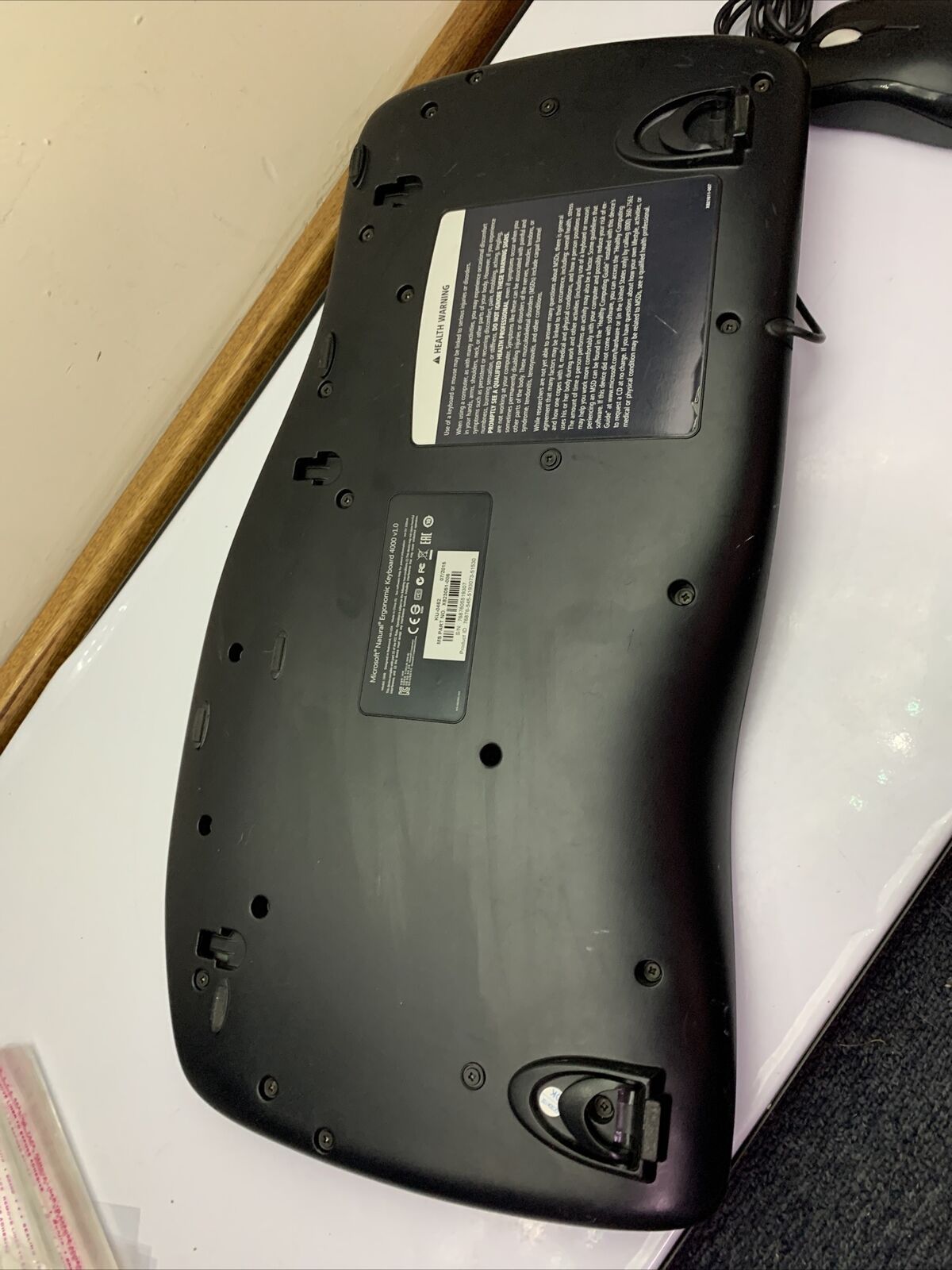 Microsoft Natural Ergonomic Keyboard 4000 v1.0 KU-0462 with Palmrest + Mouse