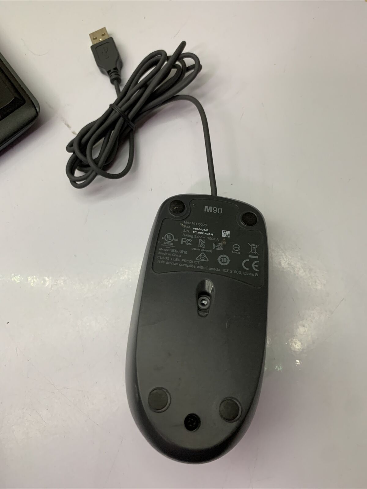 Logitech K200 Keyboard + M90 Mouse USB Wired