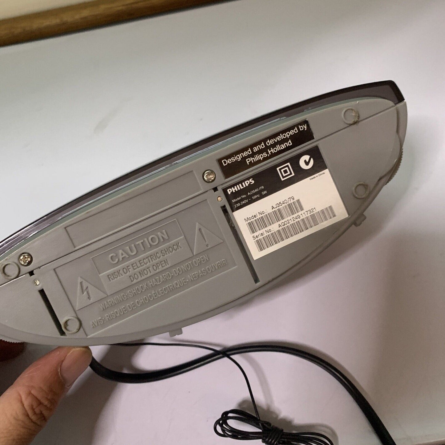 Philips Big Display Alarm Clock with Snooze AJ3540/79