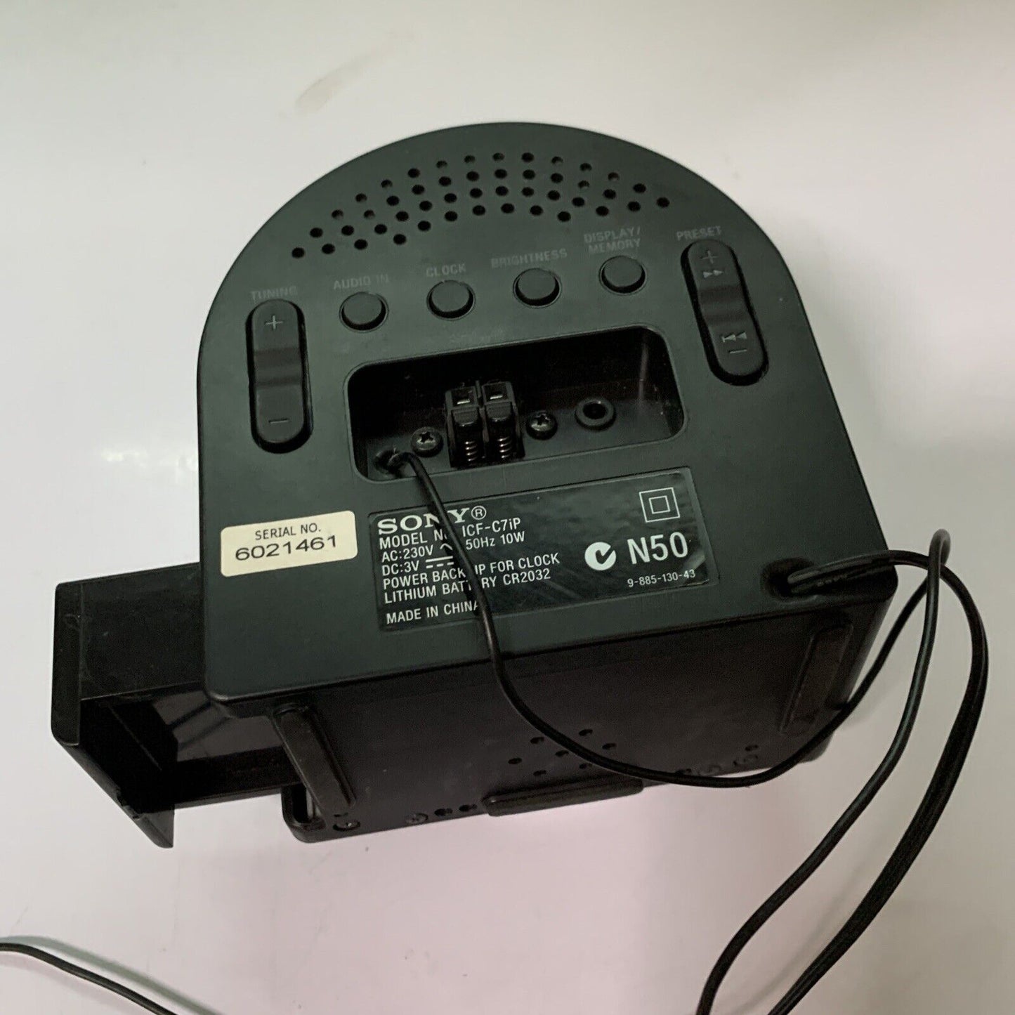SONY Dream Machine ICF-C7iP Dual Alarm Clock with AM FM Radio *iPod Not Working