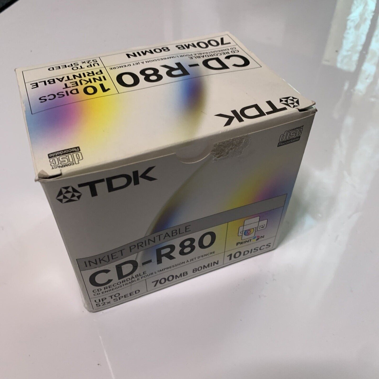 TDK 10x CD-R Blank CD 700MB 80min CD-R80  NEW