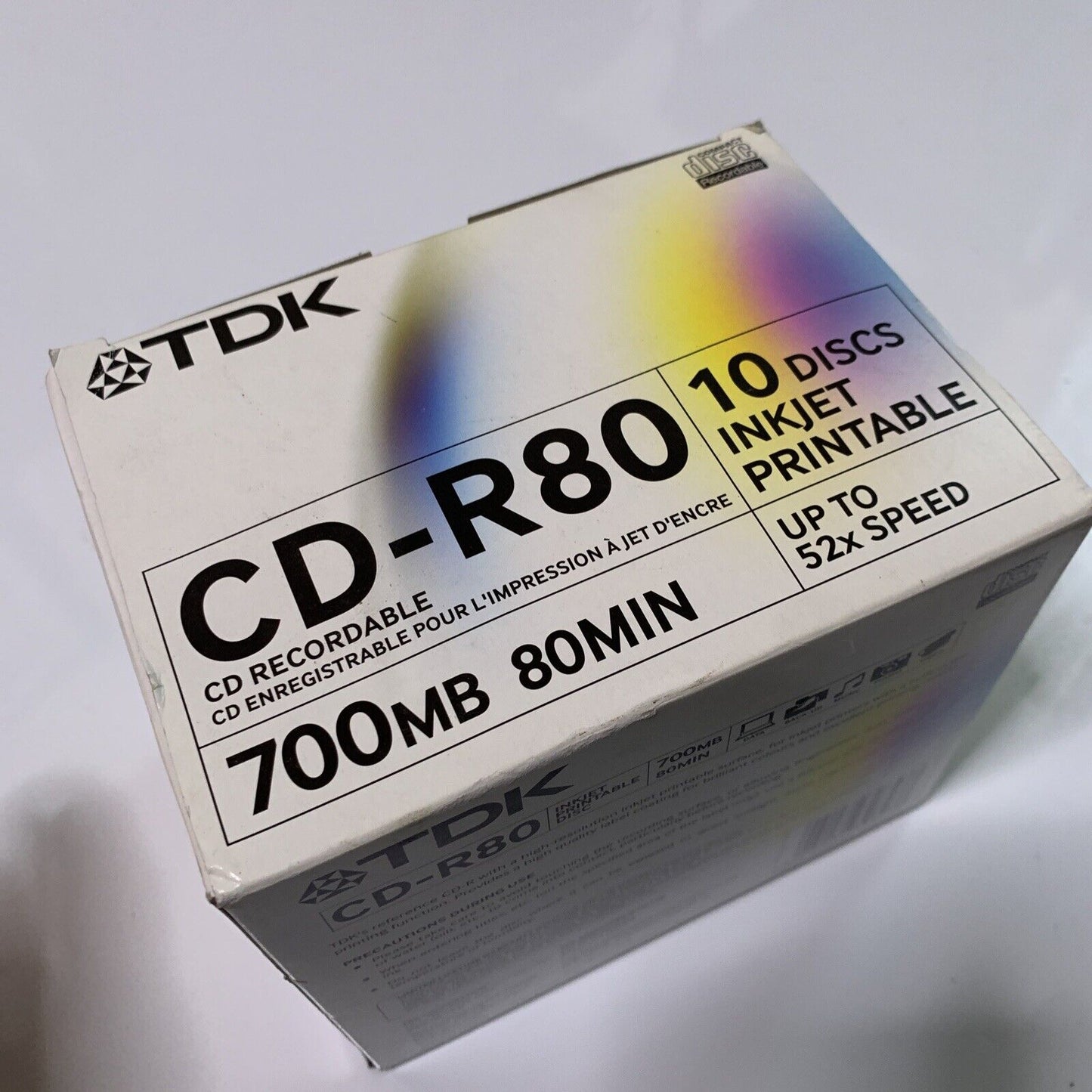 TDK 10x CD-R Blank CD 700MB 80min CD-R80  NEW