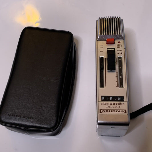 Grundig Stenorette 2000 Voice Tape Recorder Vintage *For Parts Or Repair