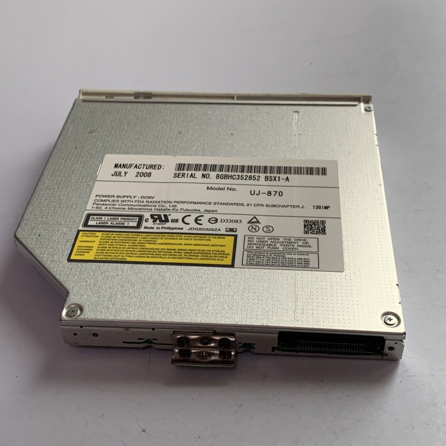 Genuine Panasonic UJ-870 CD DVD±RW IDE E-IDE/ATAPI Optical Disk Drive Burner