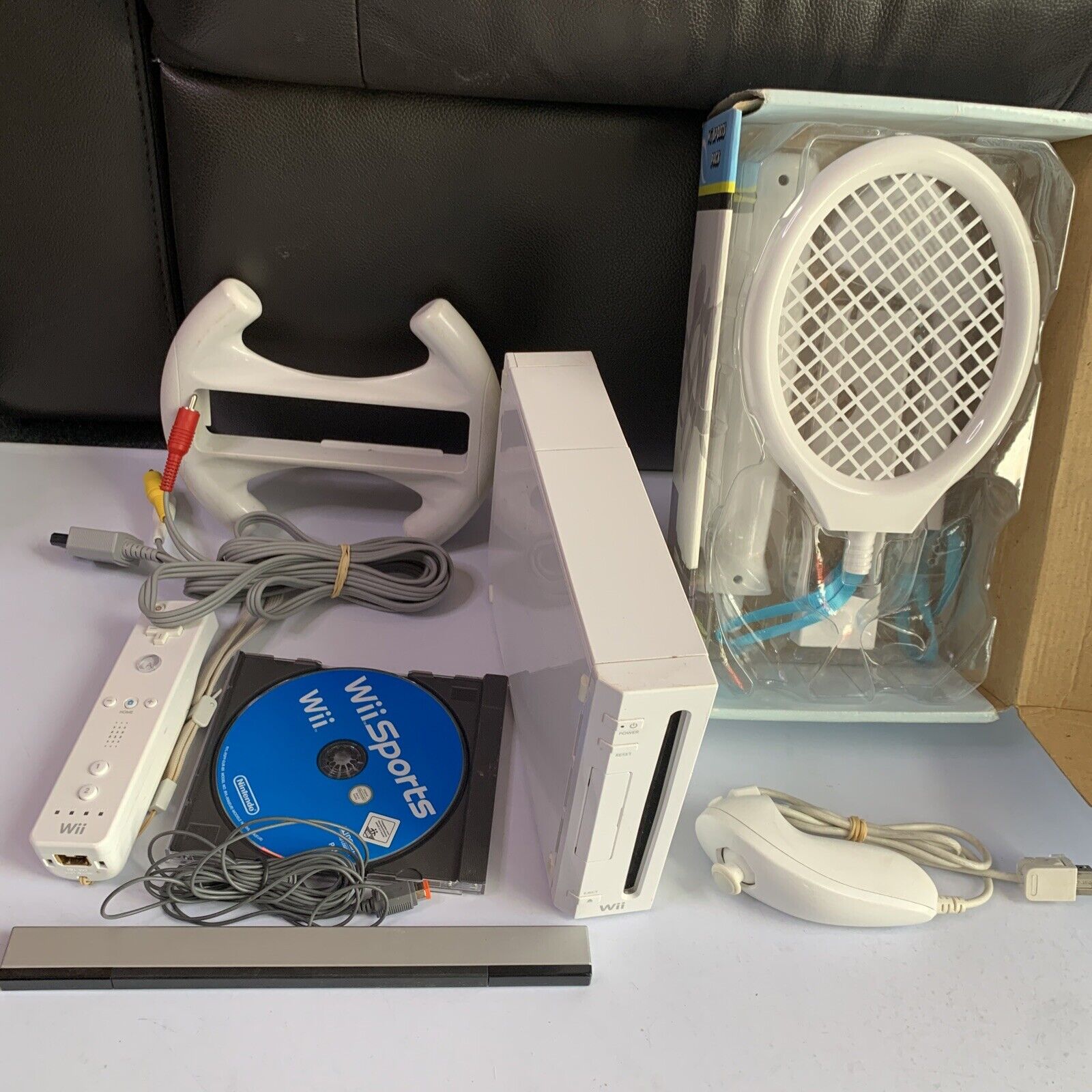 Nintendo Wii Console White Wii Sports Bundle with Accessories – Retro Unit
