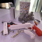 Nintendo Wii Console Bundle with Accessories Wiimote Nunchuck Gun and Game