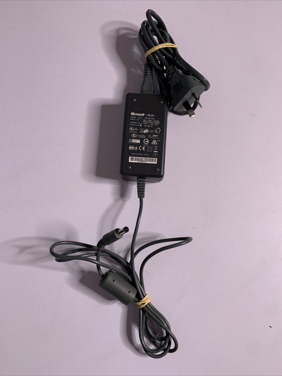 Genuine Microsoft PSC24W-240 Power Supply 24v 1a for XBOX 360 Steering Wheel