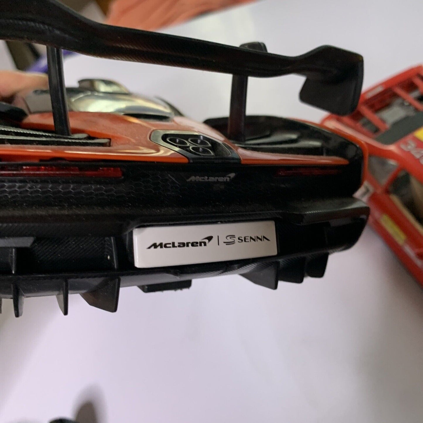 McLaren Senna Remote Control Car + Burago Ferrari 348 Model Diecast Car