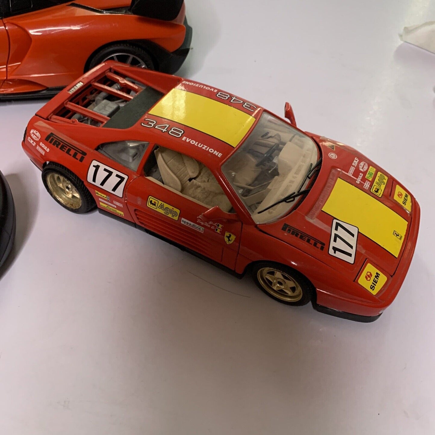 McLaren Senna Remote Control Car + Burago Ferrari 348 Model Diecast Car