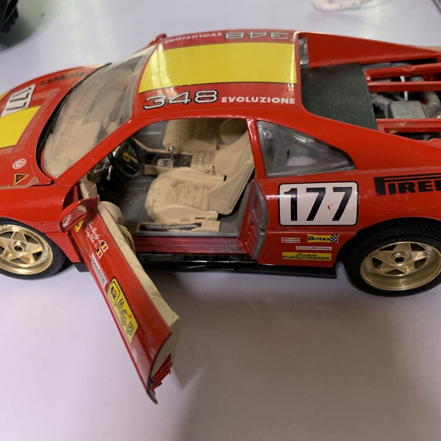 McLaren Senna Remote Control Car + Burago Ferrari 348 Model Diecast Car