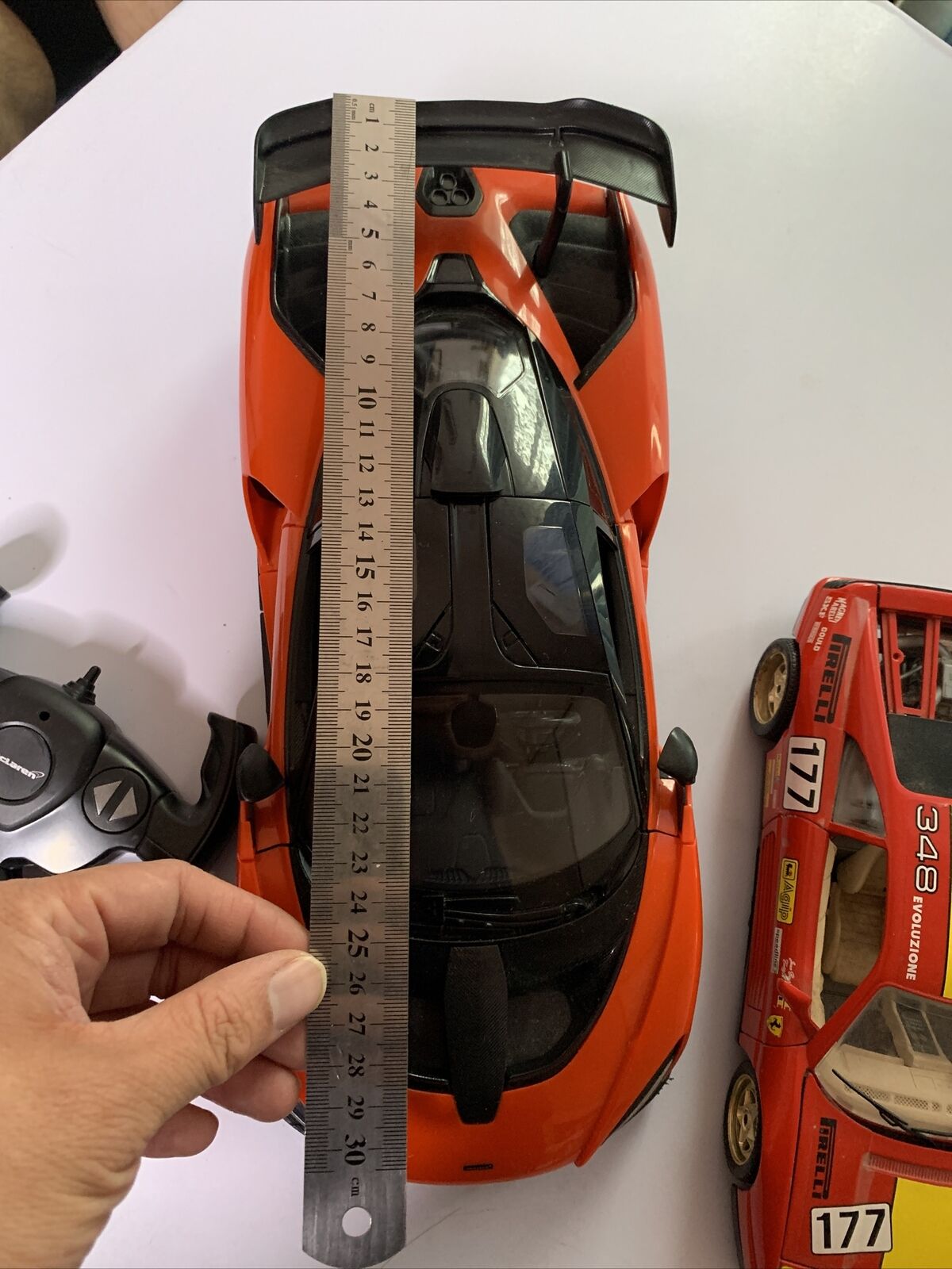 McLaren Senna Remote Control Car + Burago Ferrari 348 Model Diecast Car