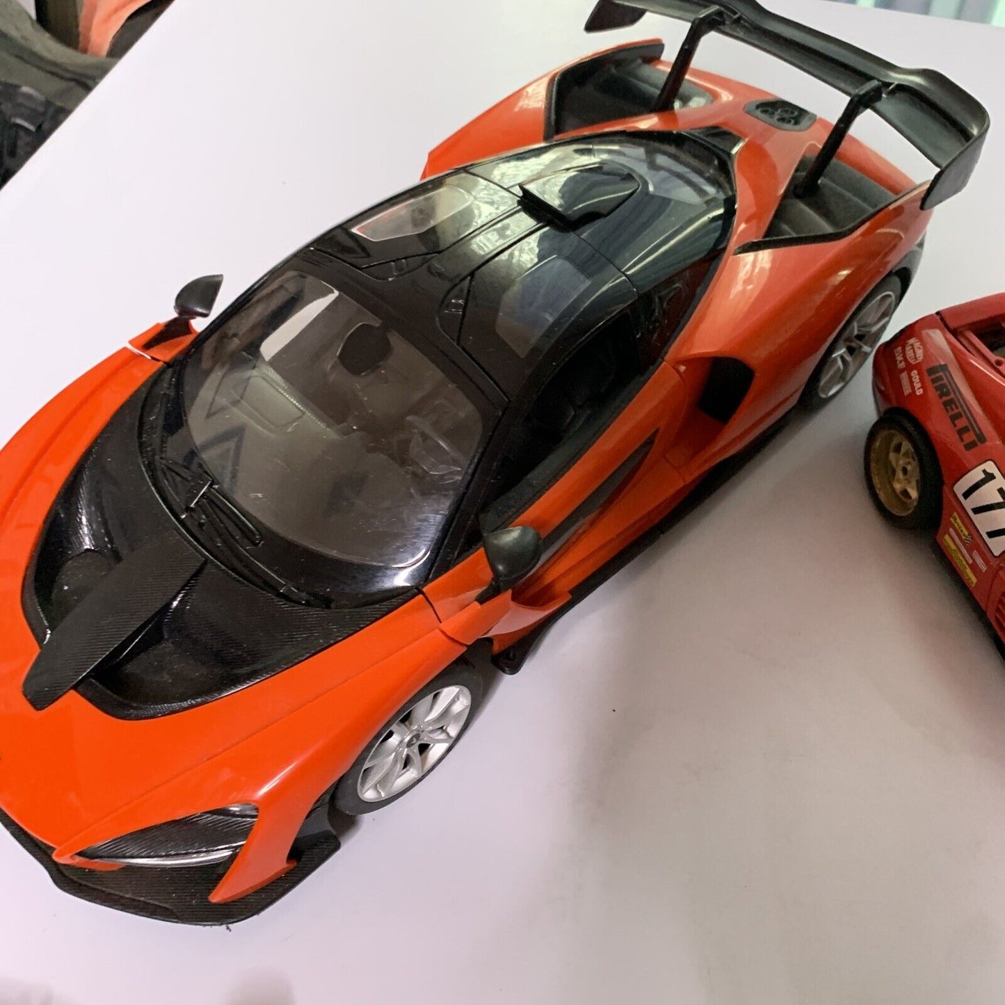 McLaren Senna Remote Control Car + Burago Ferrari 348 Model Diecast Car