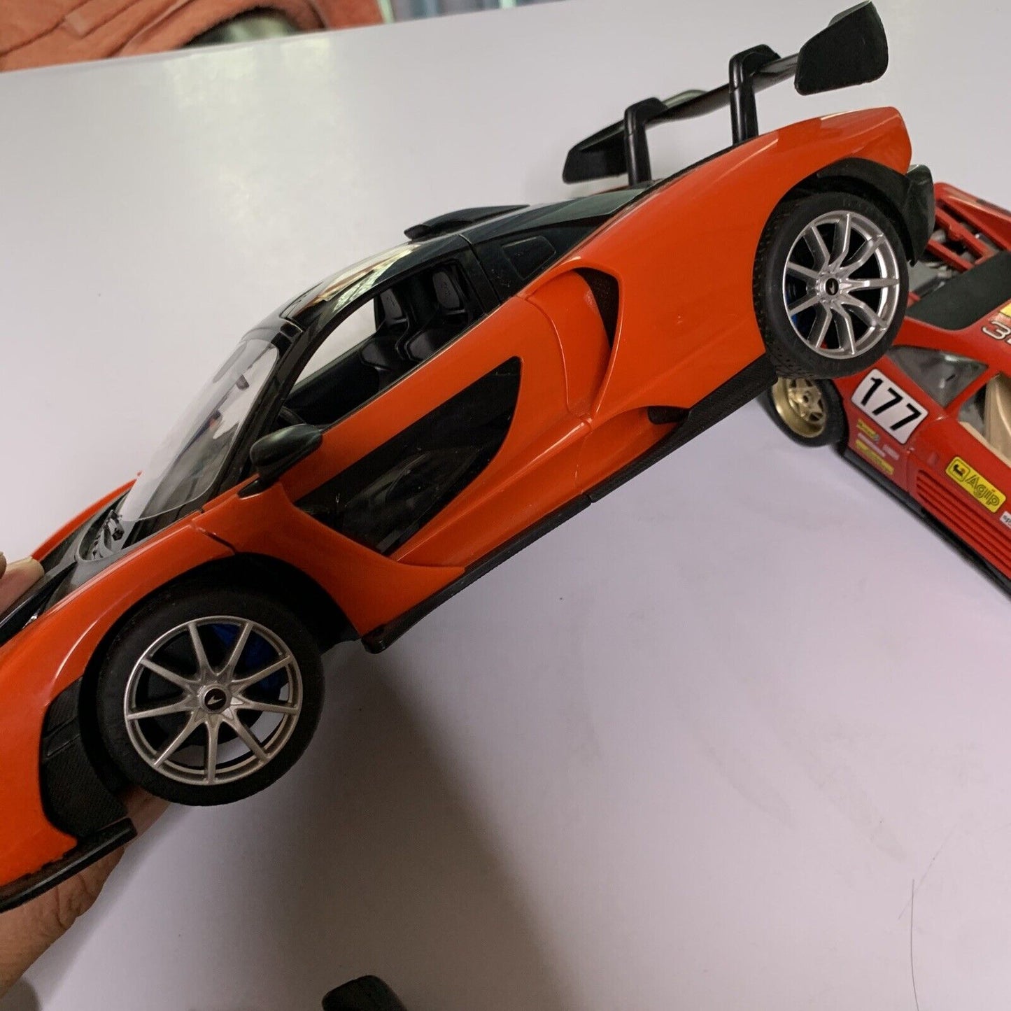 McLaren Senna Remote Control Car + Burago Ferrari 348 Model Diecast Car