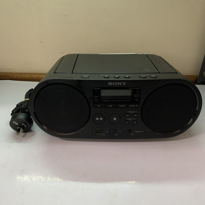 Sony ZS-PS50 Portable CD USB MP3 Radio AM/FM Compact Boombox Player ...