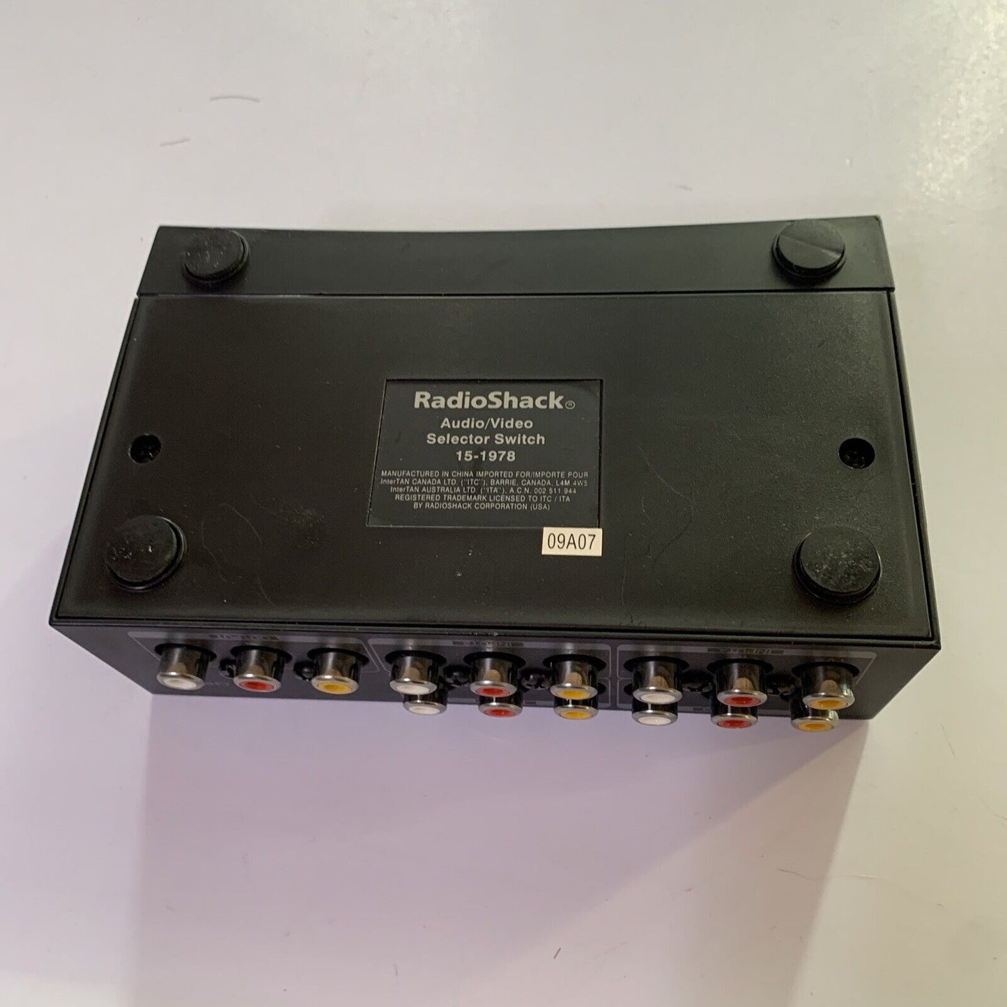 RadioShack Audio Video Selector Switch RCA AV Video Selector 1:4 15-1978