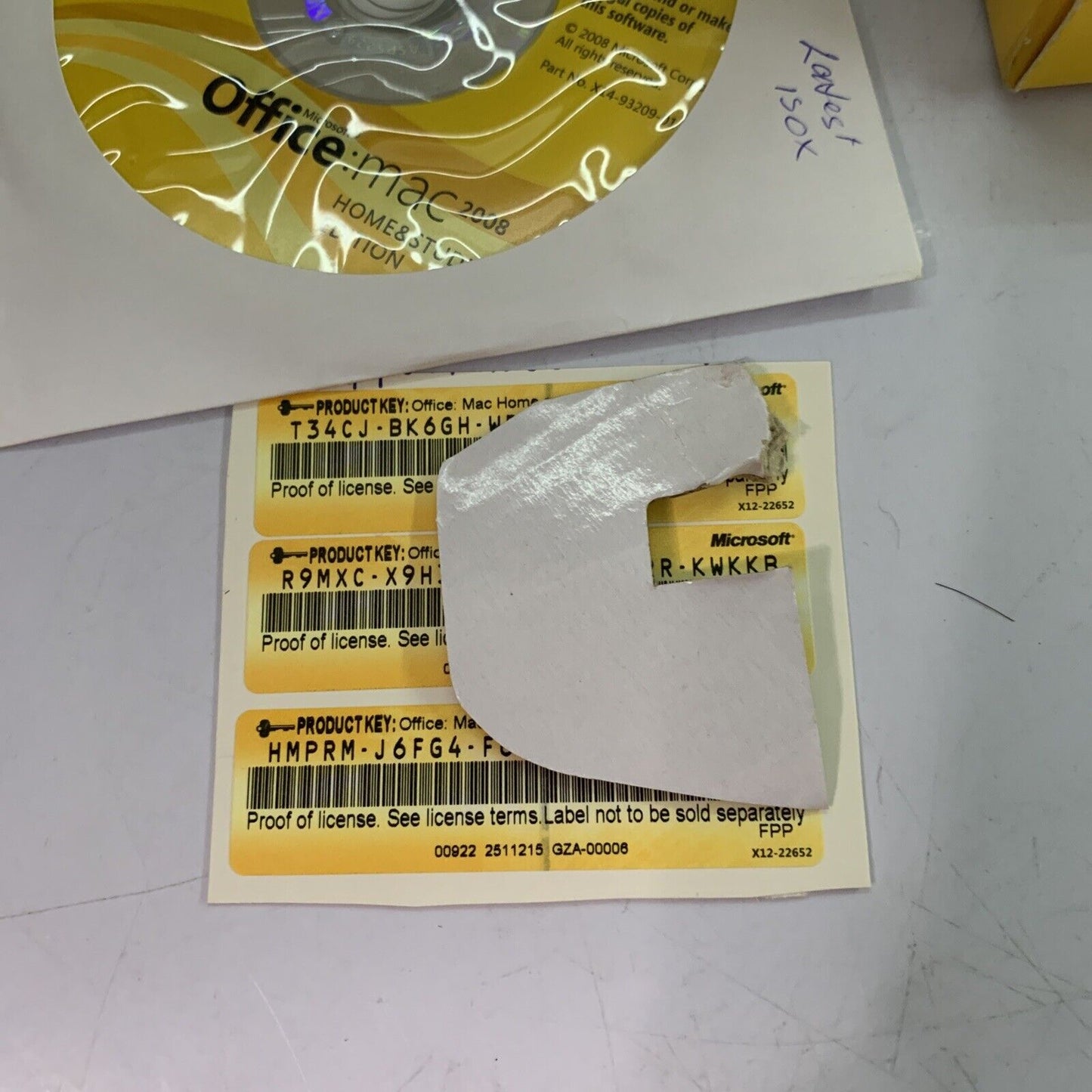 Microsoft Office Apple Mac 2008 Home and Student Edition Word Excel Powerpoint