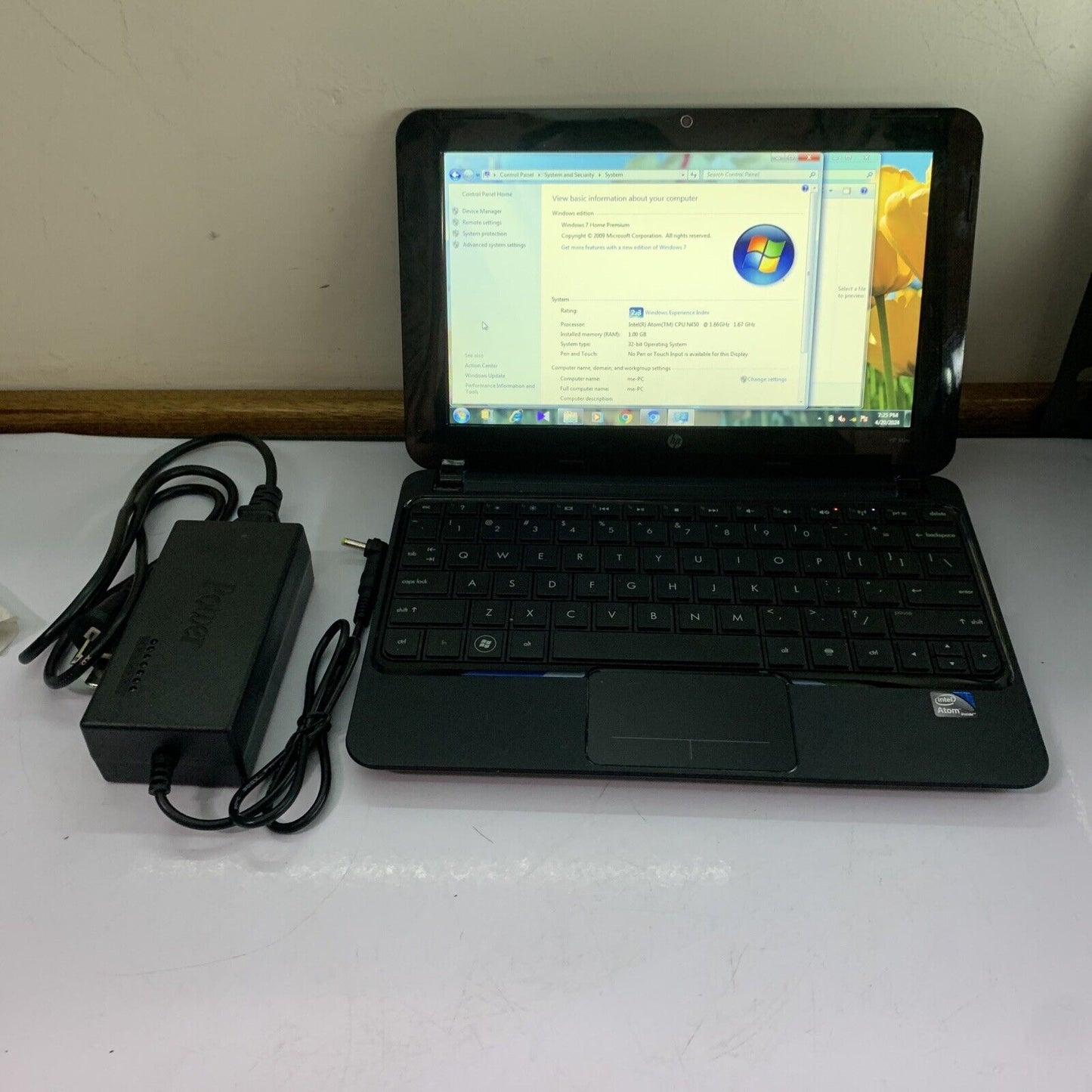 HP Mini 210 10.1" Laptop Intel Atom N450 1.66Ghz 1GB RAM 150GB Windows 7