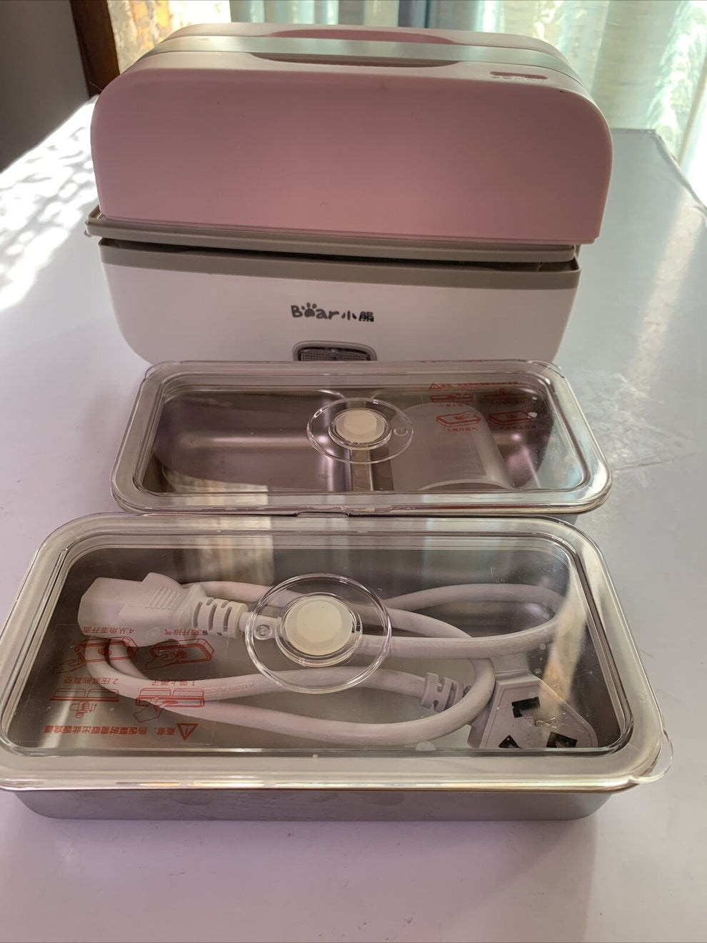 Bear Electric Lunch Box Heater DFHB10J2 Retro Unit