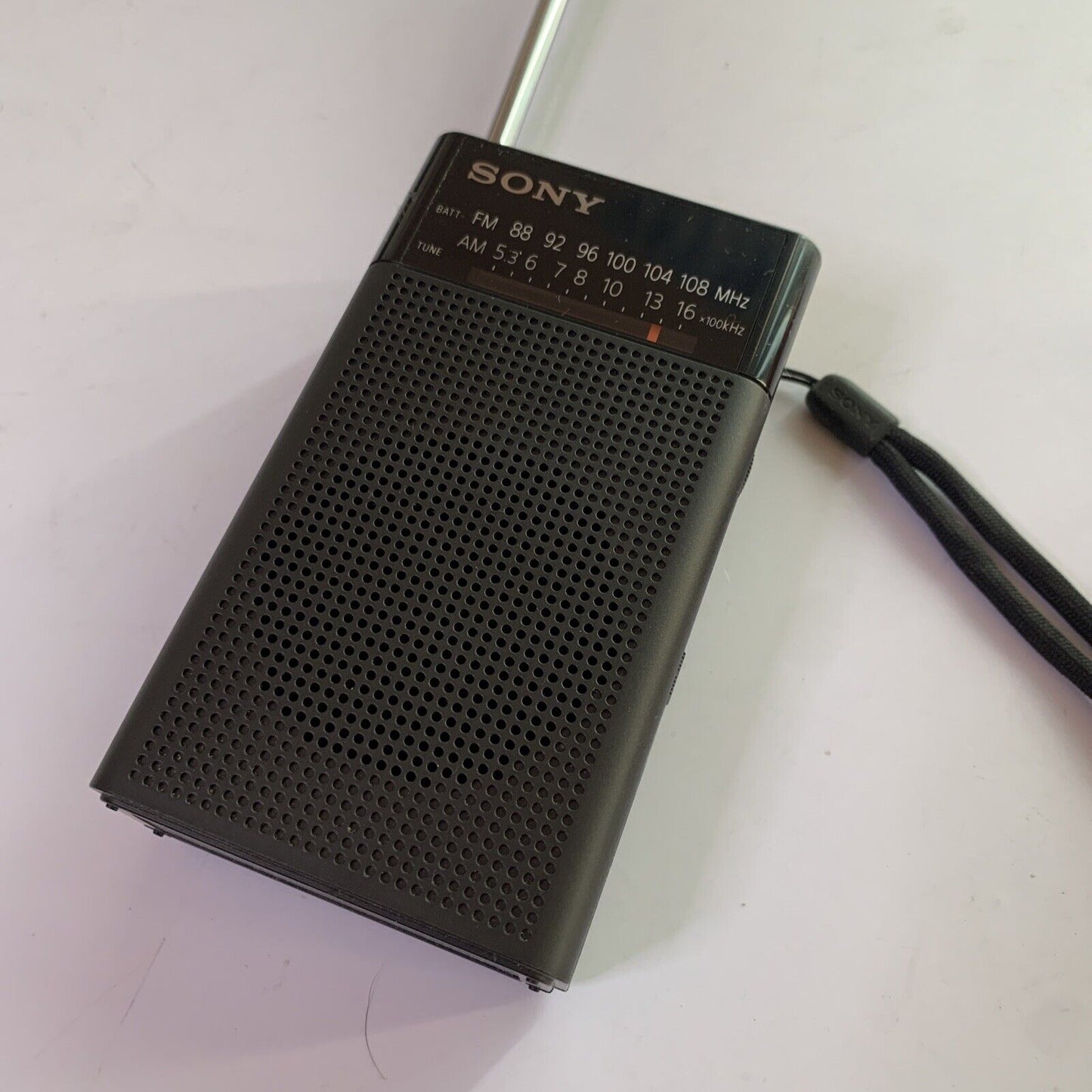 Sony Portable Radio ICF-P26 Built-in Speaker With Soft Carry Case