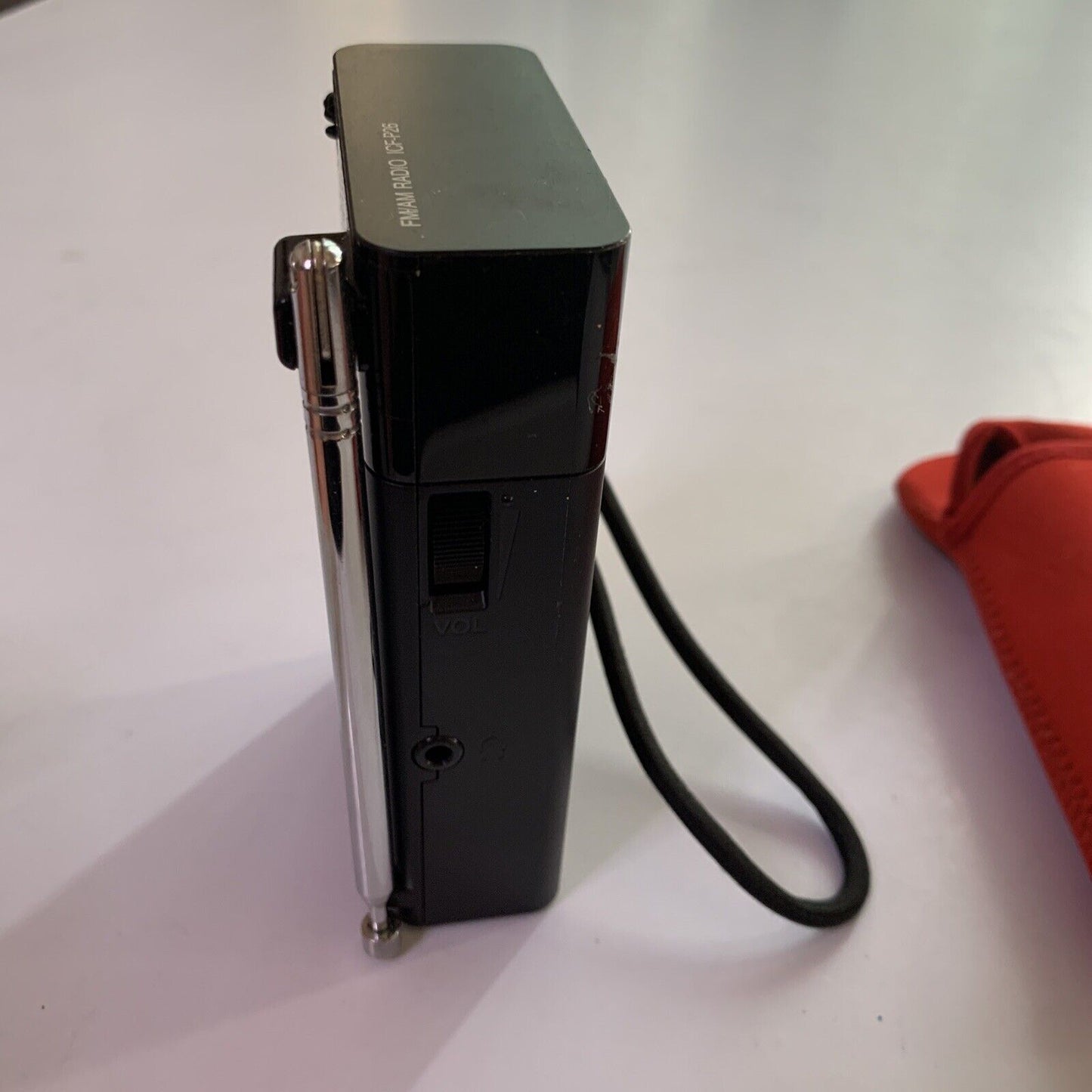 Sony Portable Radio ICF-P26 Built-in Speaker With Soft Carry Case