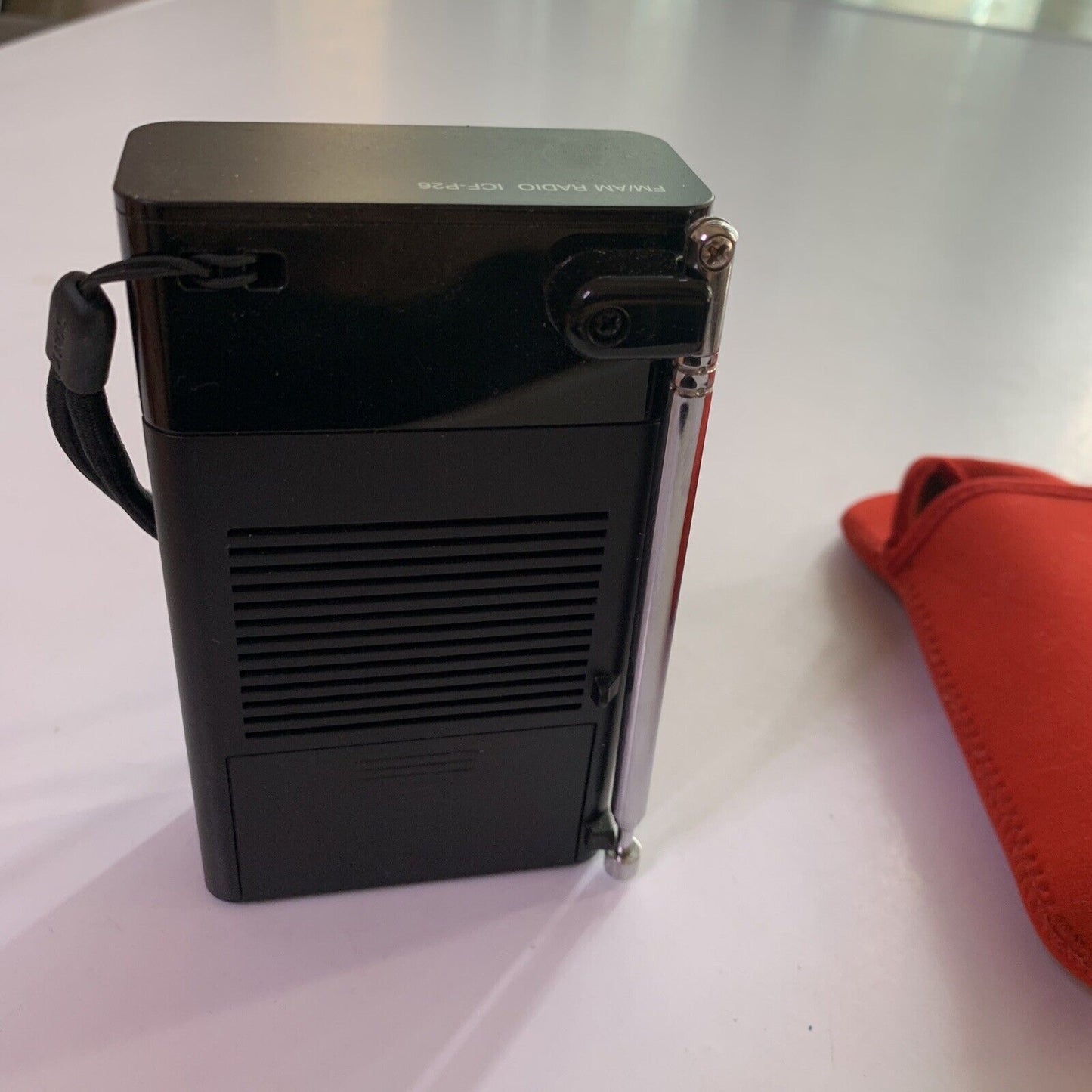 Sony Portable Radio ICF-P26 Built-in Speaker With Soft Carry Case