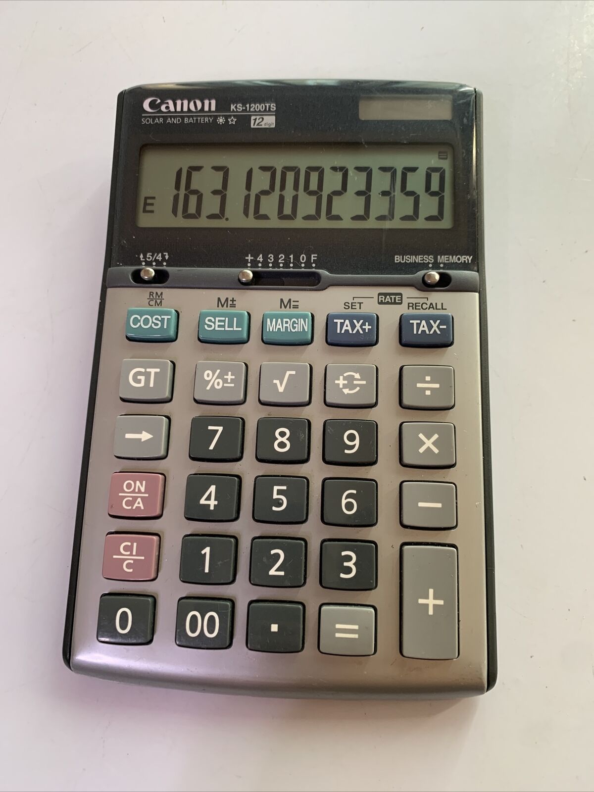 Canon KS-1200TS Business Tax Calculator Solar & Battery