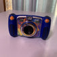 VTech Kidizoom Duo 5.0 MP Digital Camera Blue *Missing Battery Lid