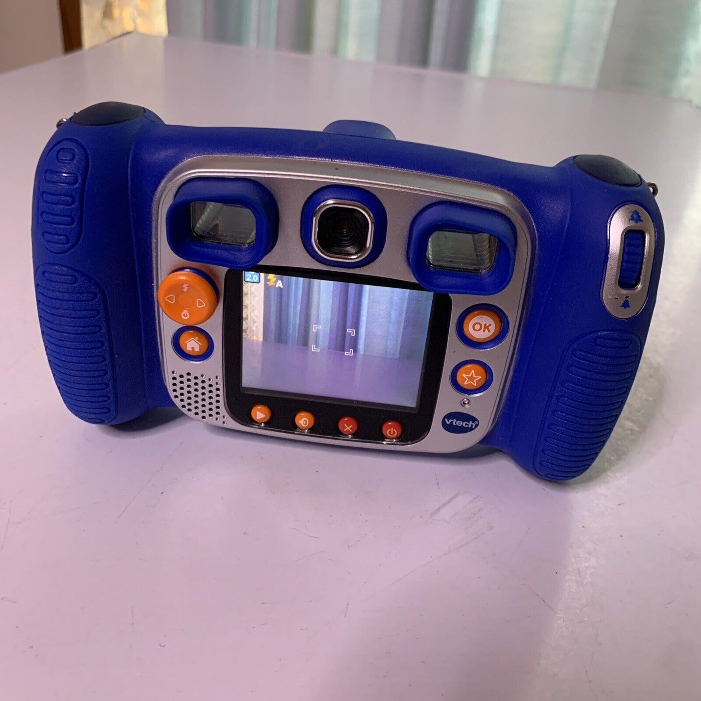 VTech Kidizoom Duo 5.0 MP Digital Camera Blue *Missing Battery Lid