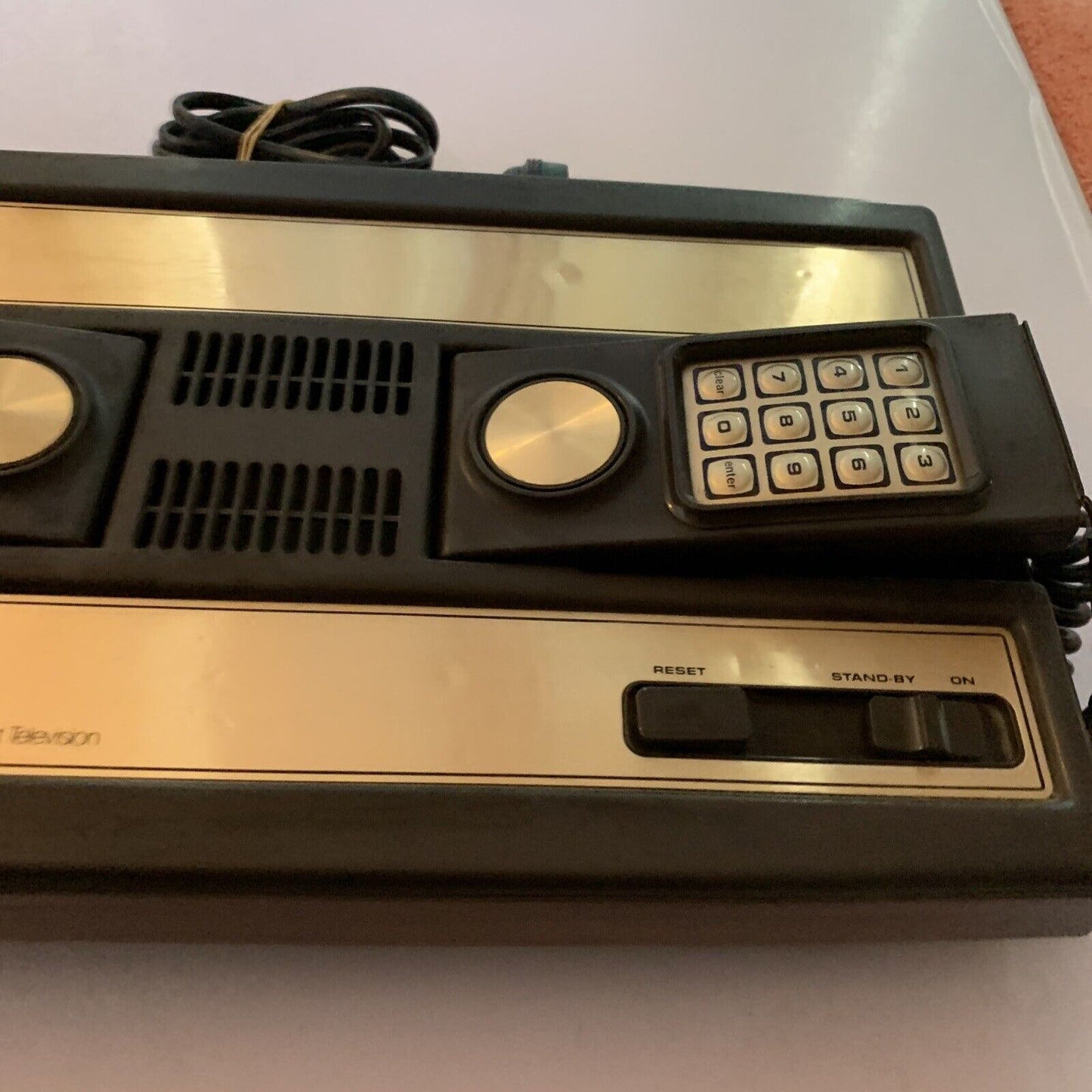 Mattel Intellivision 3668 Console with Built-in Controllers Untested