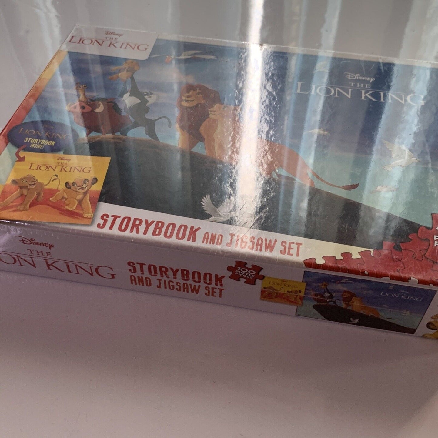 Disney The Lion King: Story Book and 100 Piece Jigsaw Puzzle Set  NEW Sealed
