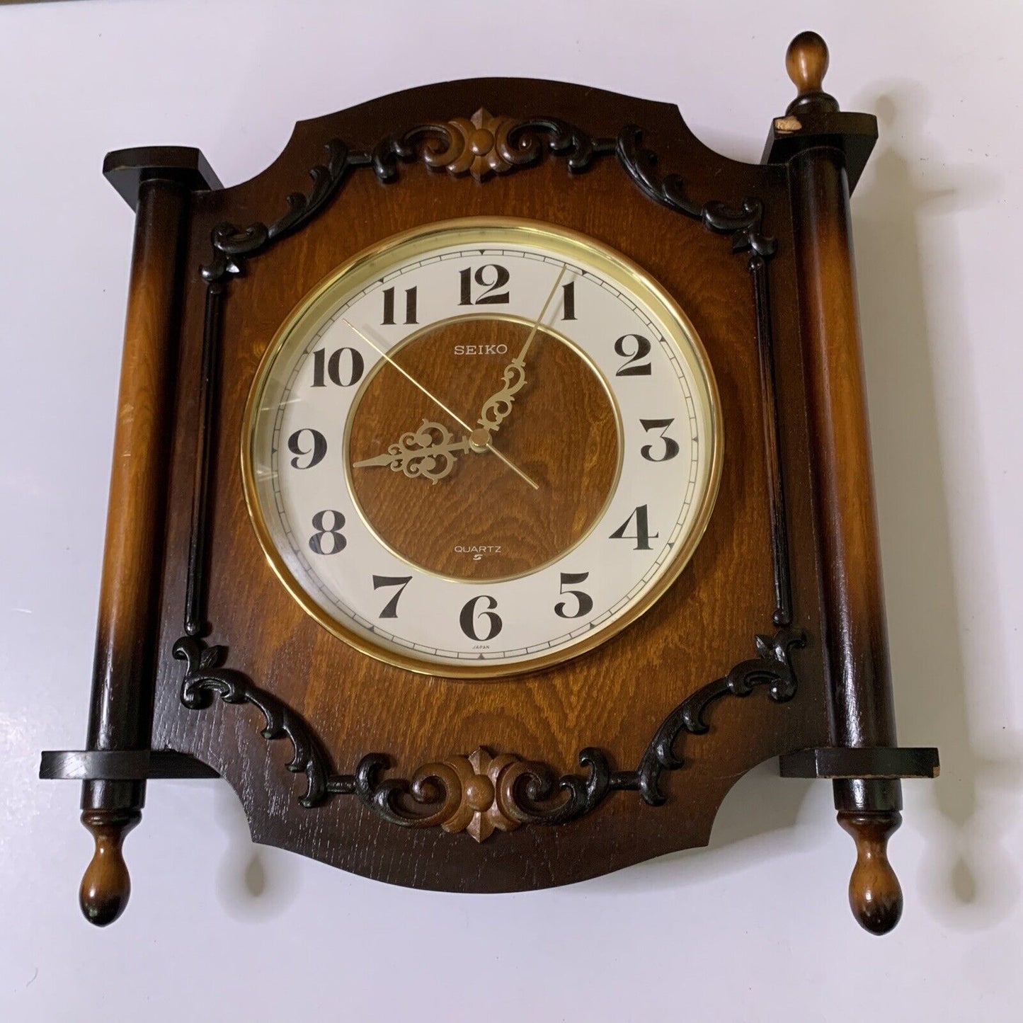 Seiko Quartz Wood Wall Clock QX 213B Made in Japan