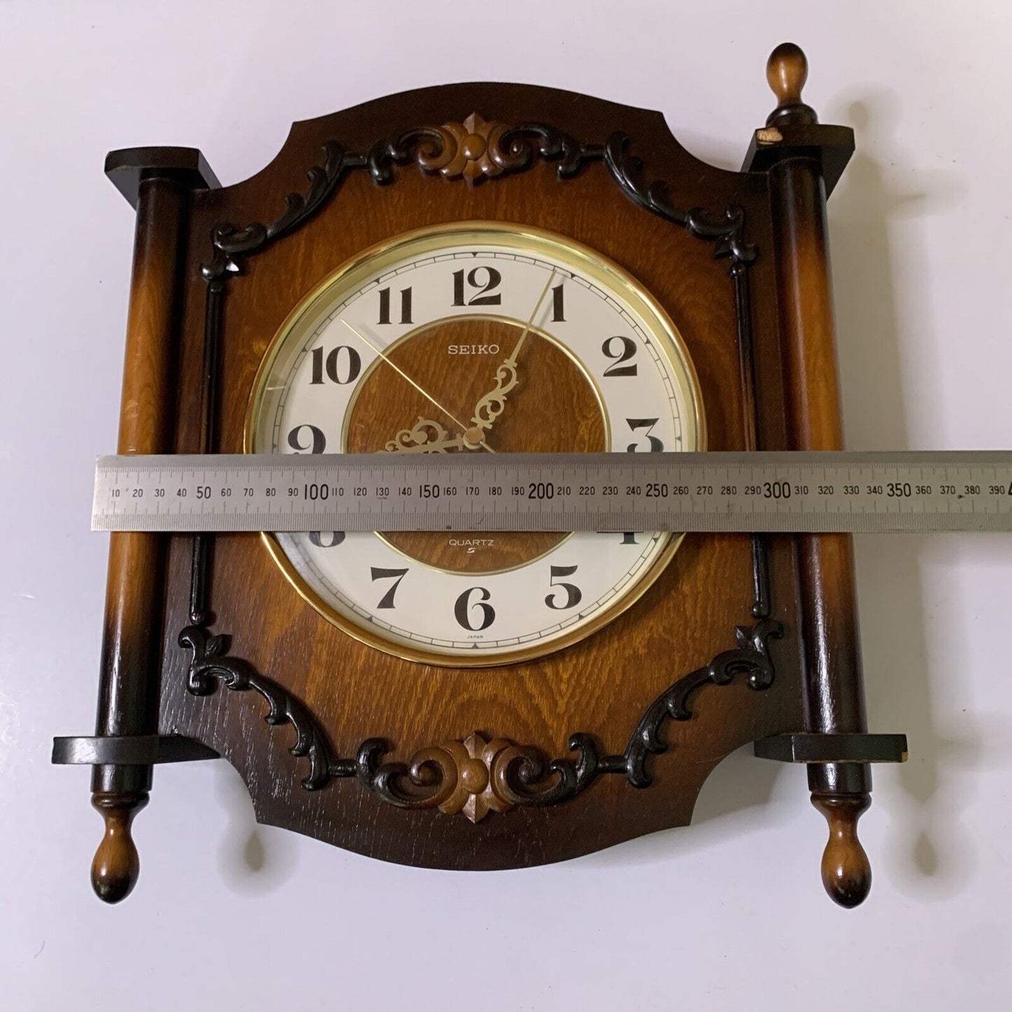 Seiko Quartz Wood Wall Clock QX 213B Made in Japan