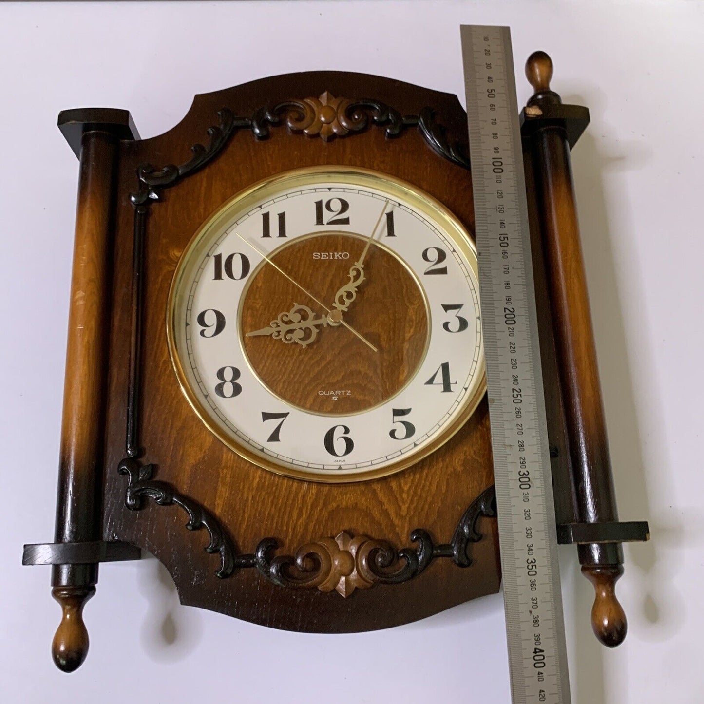 Seiko Quartz Wood Wall Clock QX 213B Made in Japan