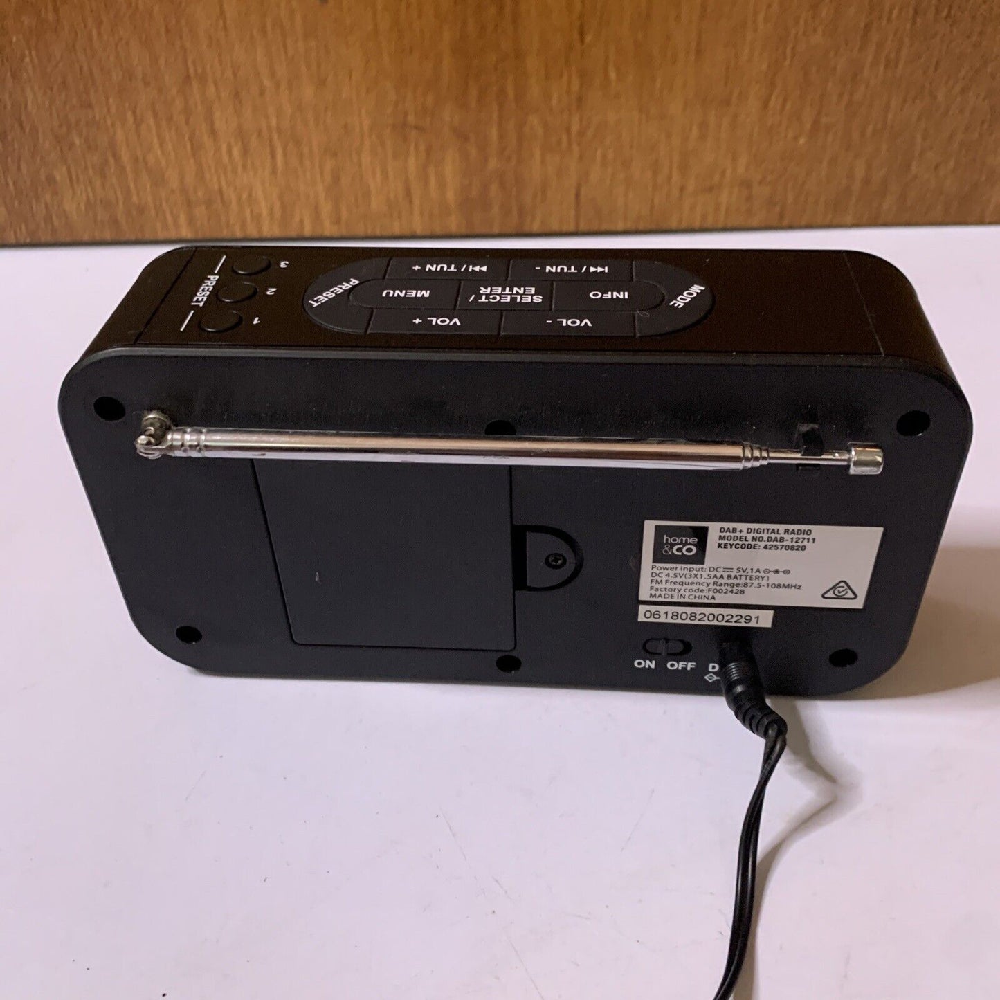 Home & Co DAB+ Portable Digital Radio DAB-12711