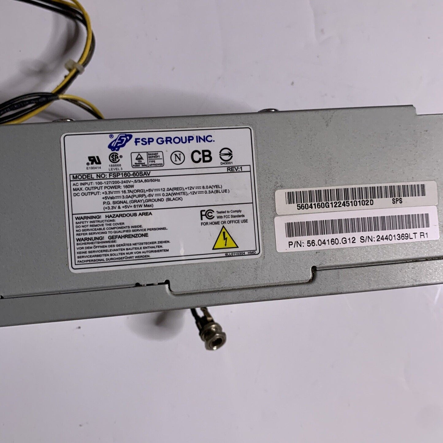 Acer 160W TFX Power Supply From Acer Desktop FSP160-60SAV