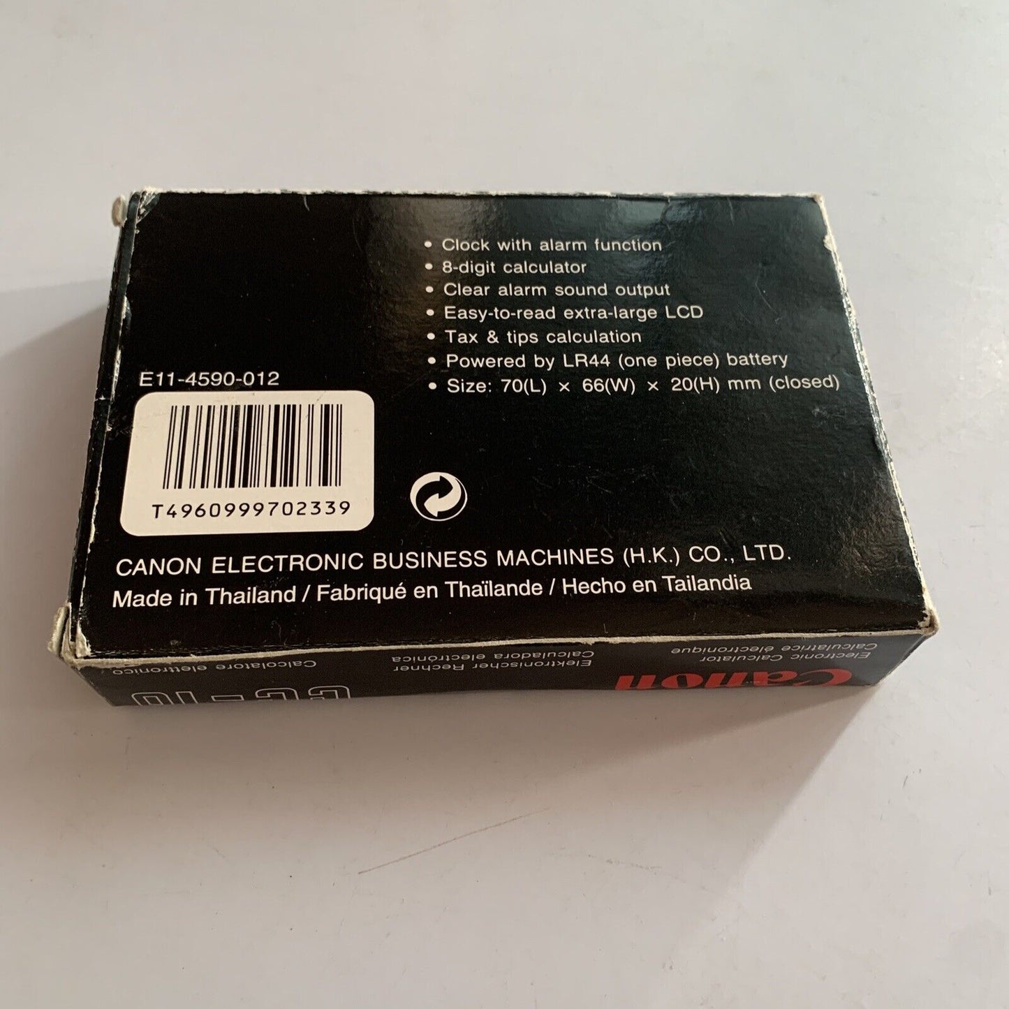 Canon Alarm Clock Calculator CC-10 Vintage