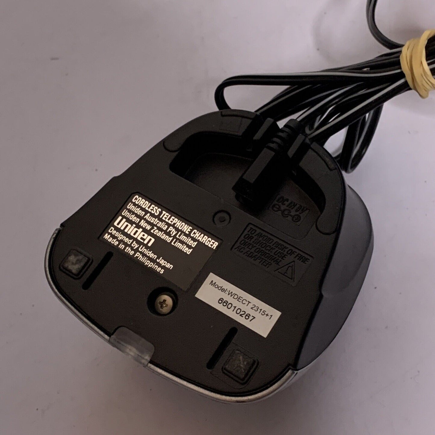Uniden Cordless Telephone Charger WDECT 2315 + AAD-600S Power Supply 9V