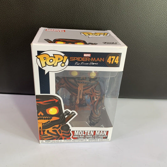 Molten Man #474 Marvel Spider-Man (Far From Home) Glows In The Dark Pop! Vinyl