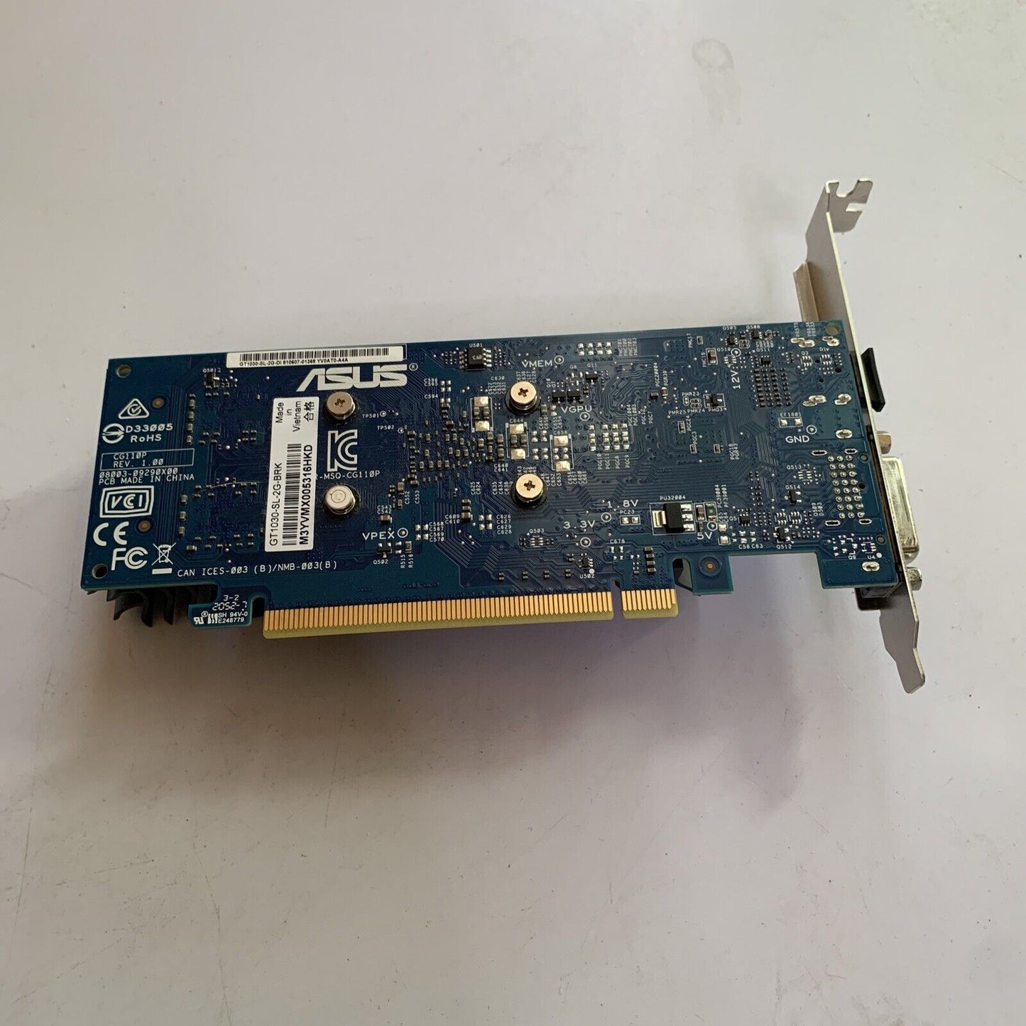 ASUS GeForce GT 1030 2GB GDDR5 Graphics Card Low Profile GT1030-SL-2G-BRK