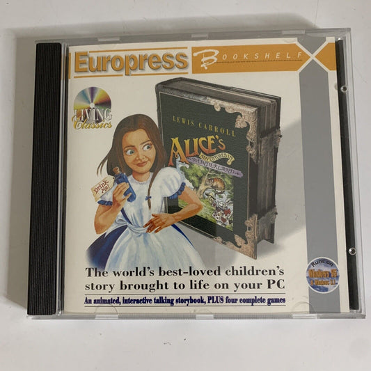 Alice's Adventures In Wonderland PC Vintage Software Interactive Storybook