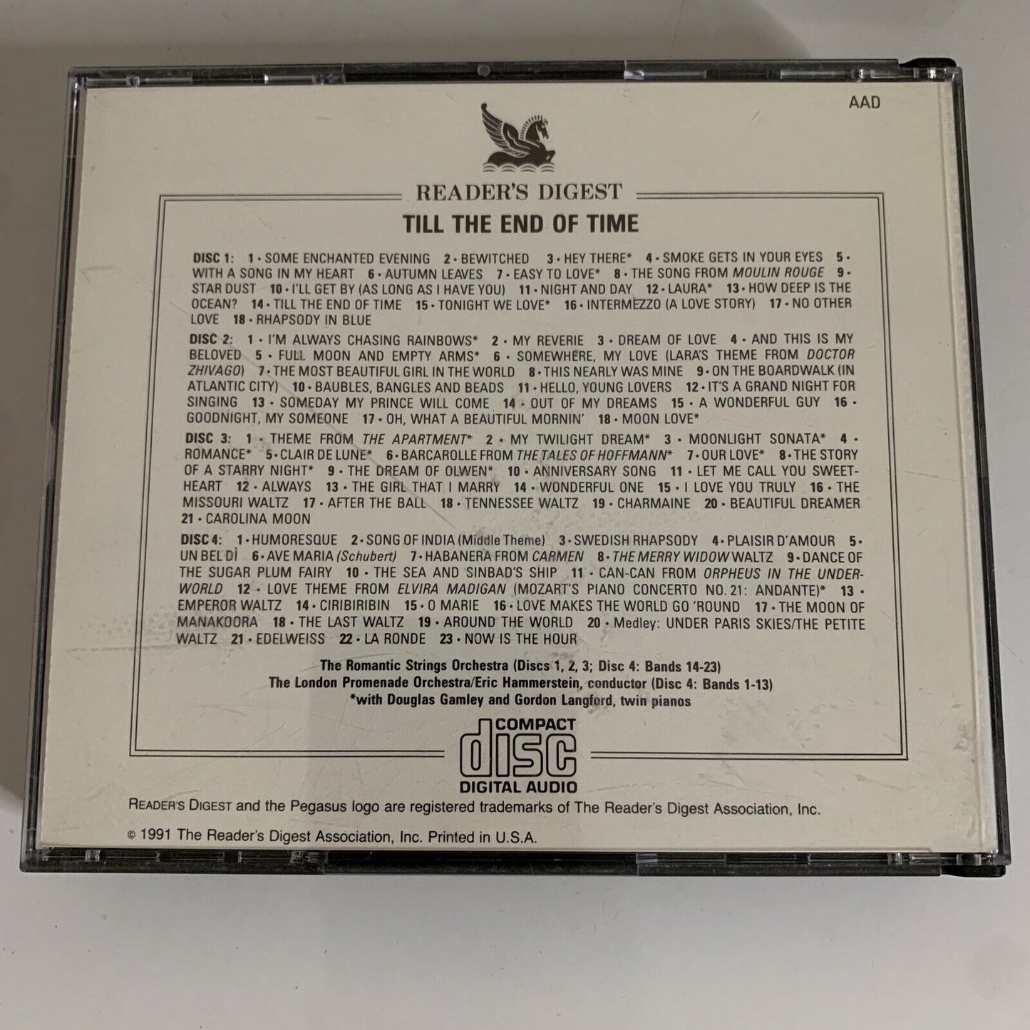 Till The End Of Time Glorious Melodies That Will Live Forever (CD, 4-Disc, 1991)