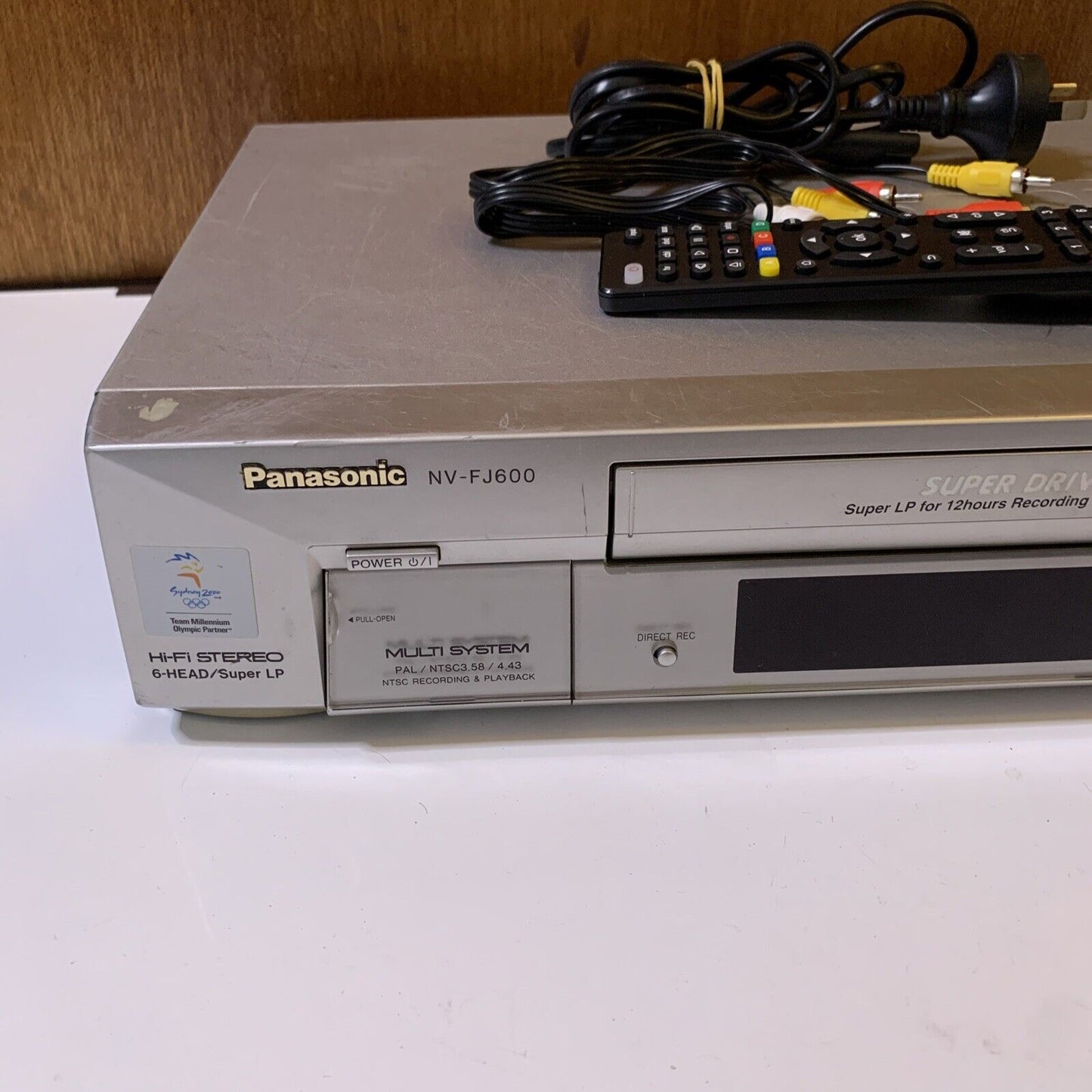 Panasonic NV-FJ600 Stereo Video PAL NTSC VHS Recorder Player VCR with Remote