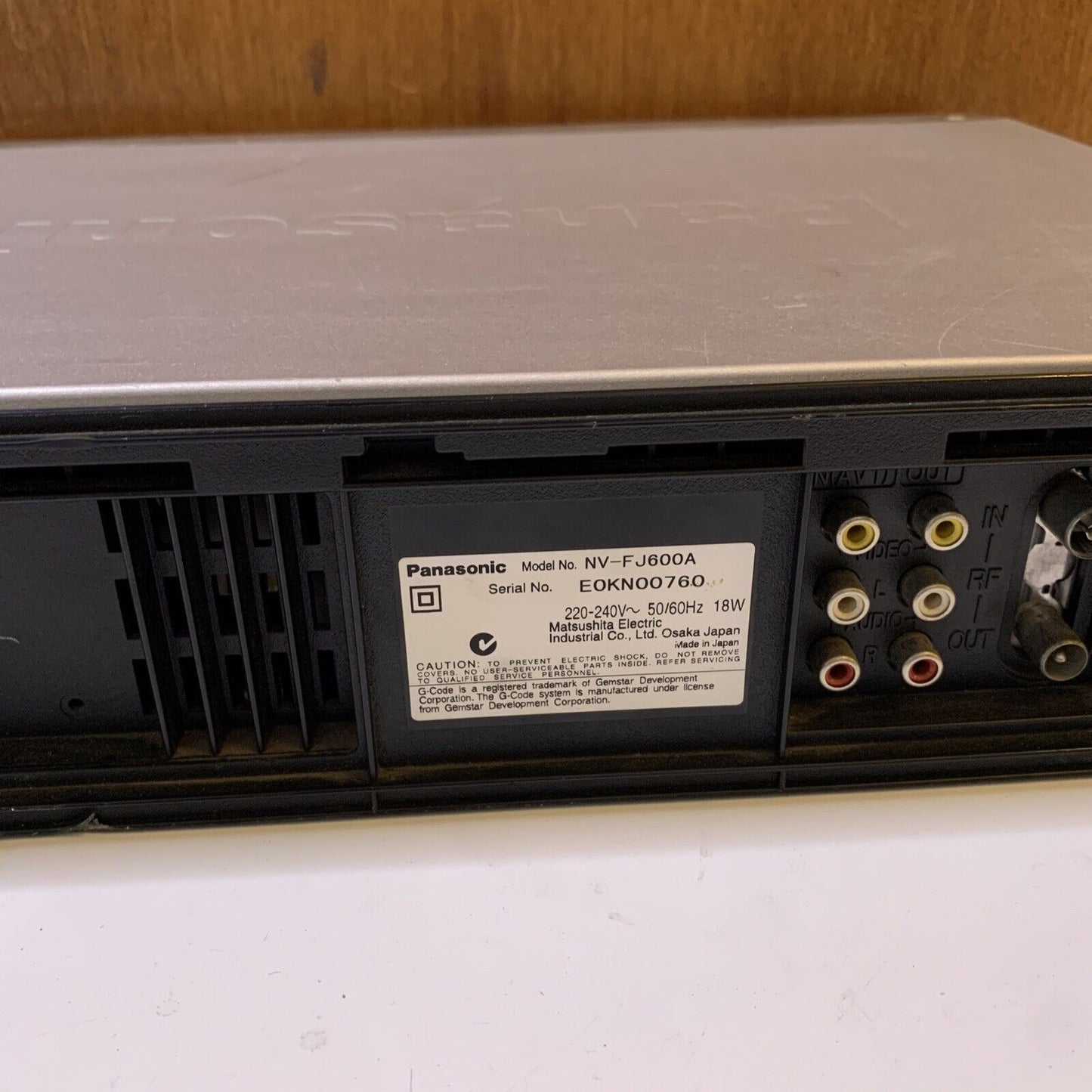 Panasonic NV-FJ600 Stereo Video PAL NTSC VHS Recorder Player VCR with Remote