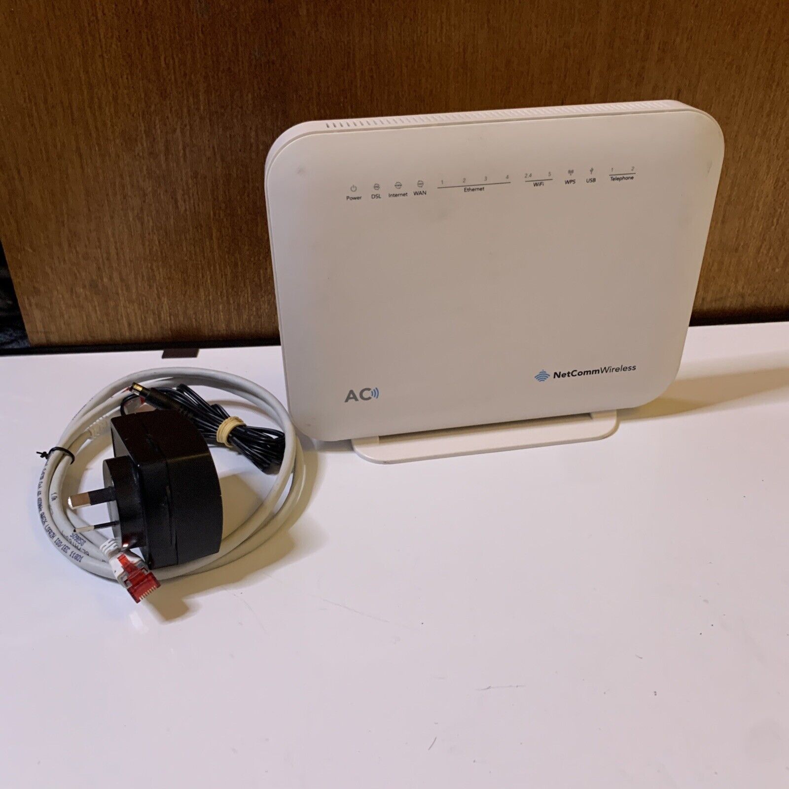 NetComm Wireless Dual Band AC1600 Gigabit VoIP Wireless Router NF18ACV ...