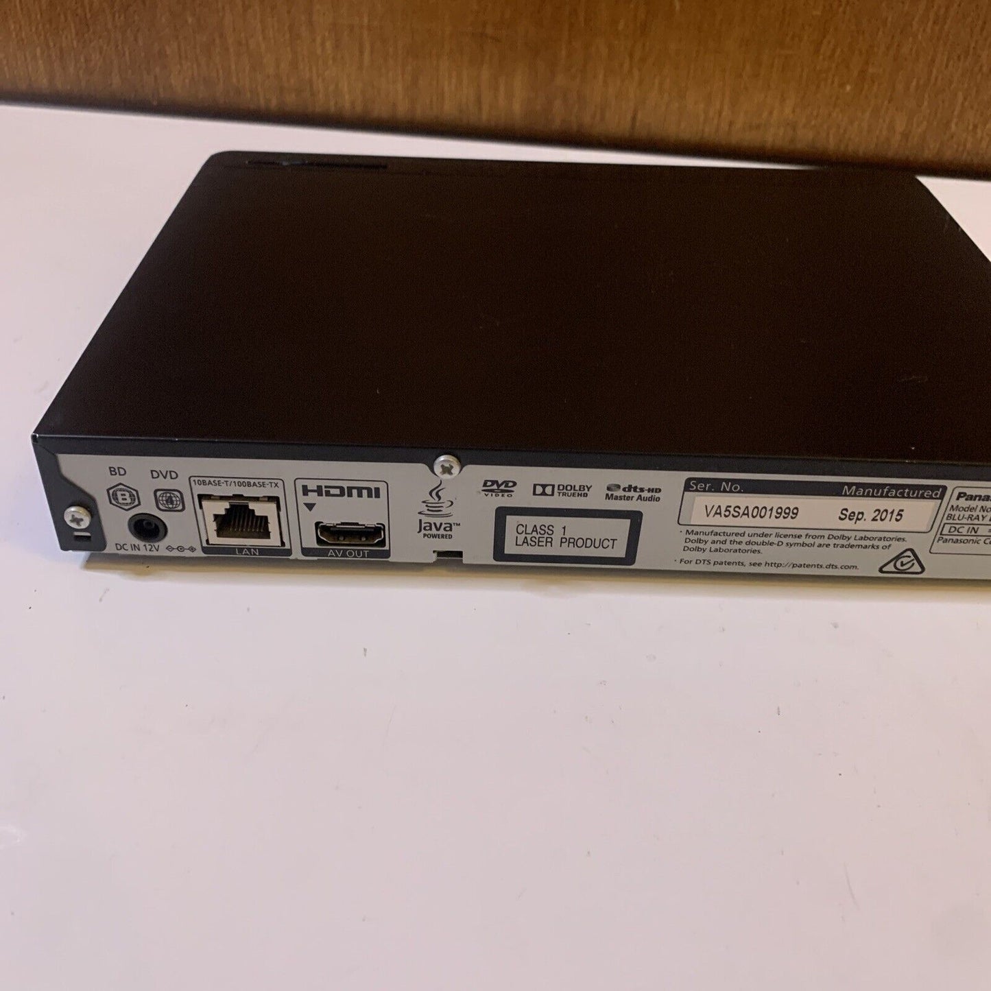 Panasonic Bluray Player with HDMI and Remote Control DMP-BD83 Region B & 4