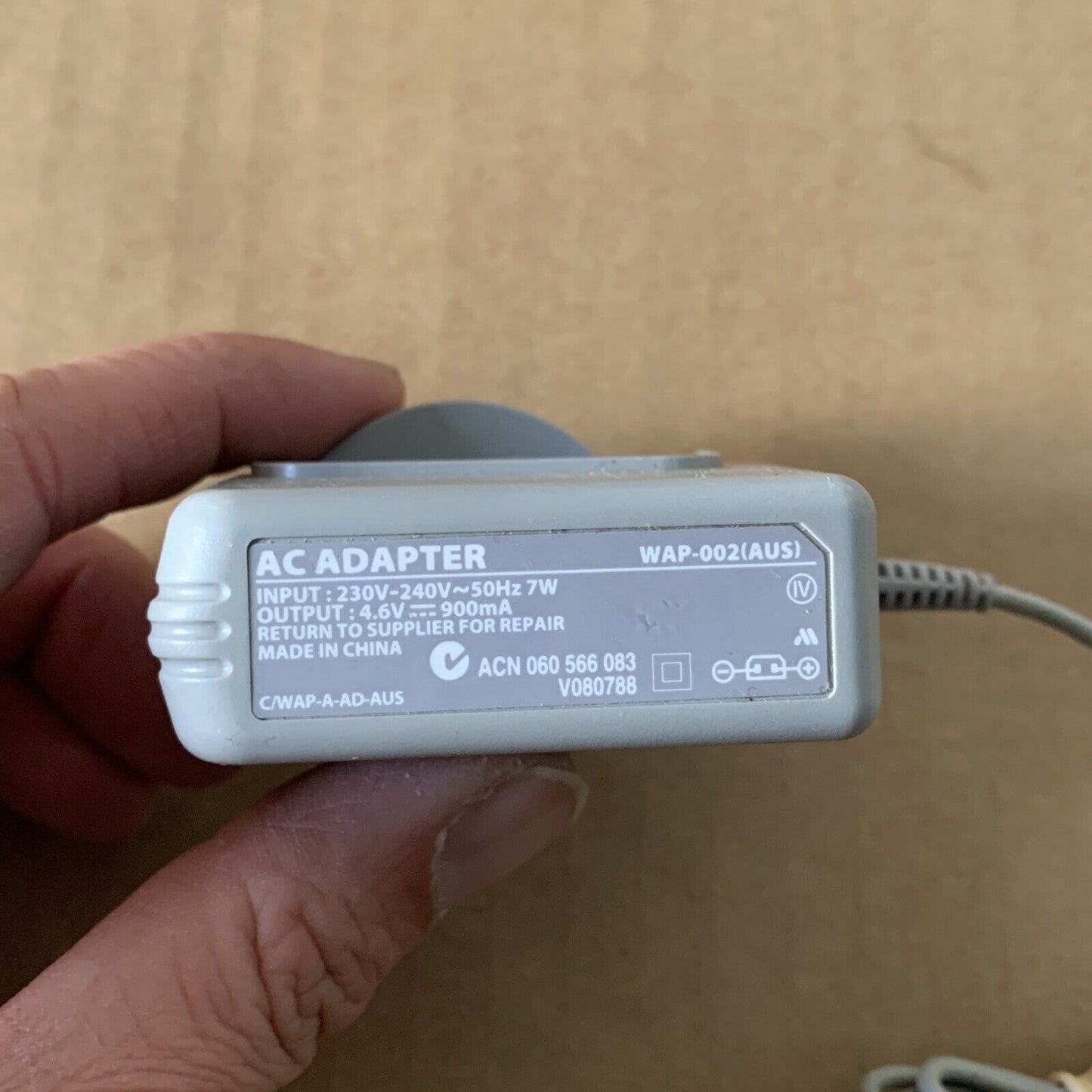 Official Genuine Nintendo 3DS DSi 2DS Charger Australian Plug WAP-002(AUS)