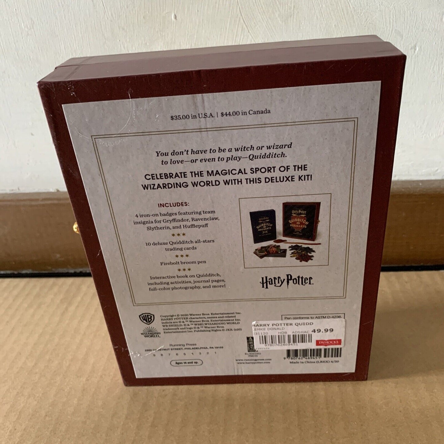 Harry Potter Quidditch At Hogwarts Players Kit Interactive Book