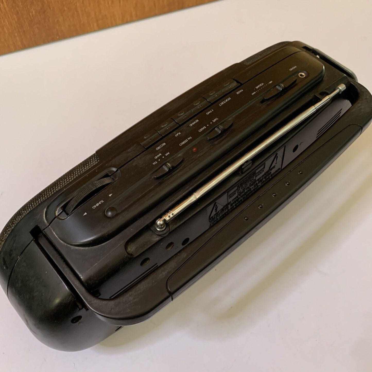 GE Portable AM/FM Radio Cassette Player and Recorder Boombox EA3-5629