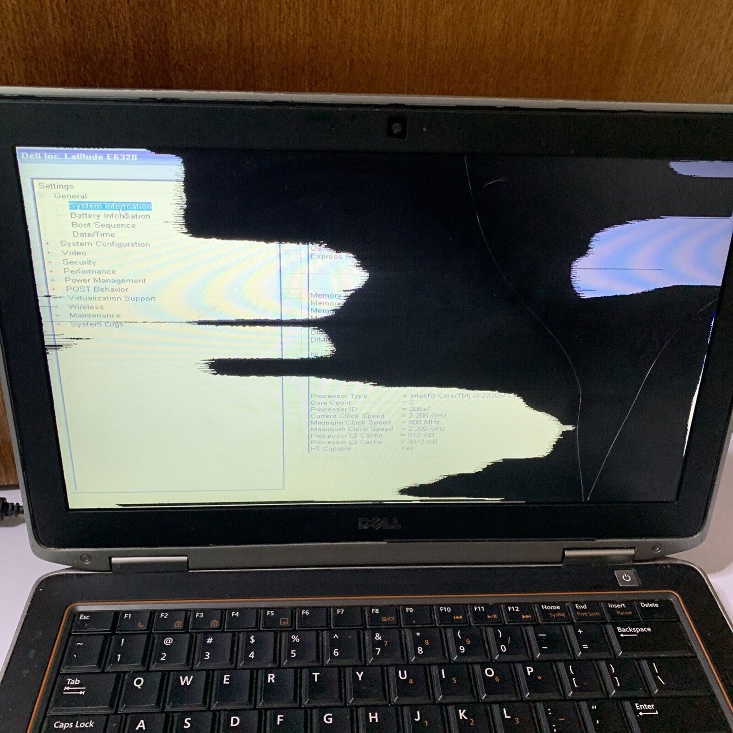 Dell Latitude E6320 13.3" Laptop i3-2330M *LCD Cracked