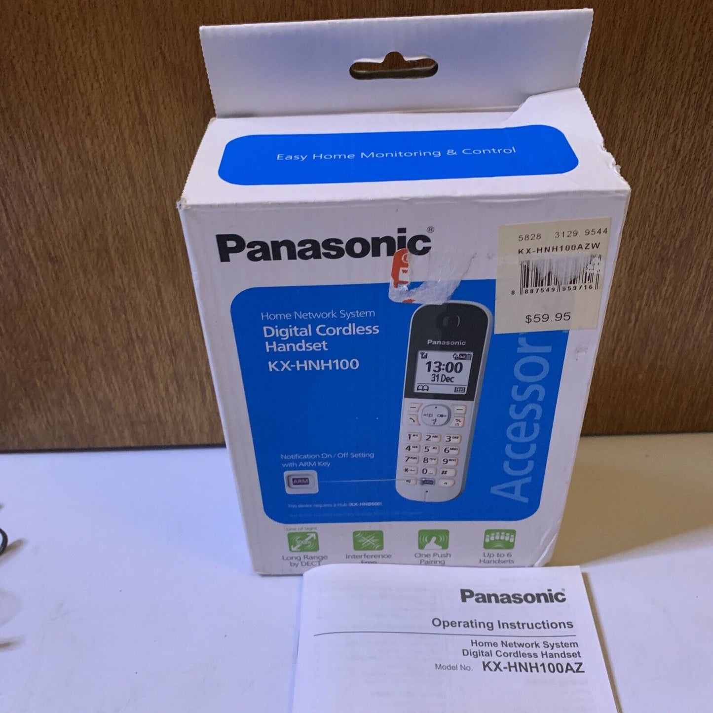 Panasonic Smart Home Telephone Handset KX-HNH100 for Hub(KX-HNB600) Unit